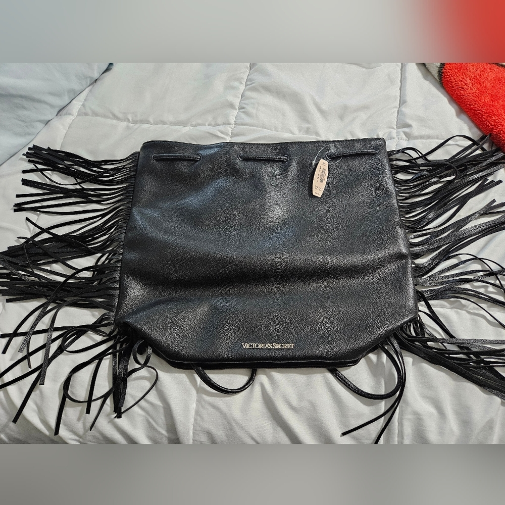 Drawstring Victoria's Secret Faux leather backpack
